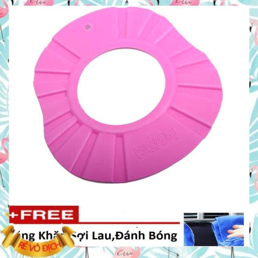 Mũ gội đầu ️️ Mũ Tắm Cho Bé,Mũ gội đầu, tắm an toàn cho bé chỉnh 4 cỡ 206111-Tặng khăn lau