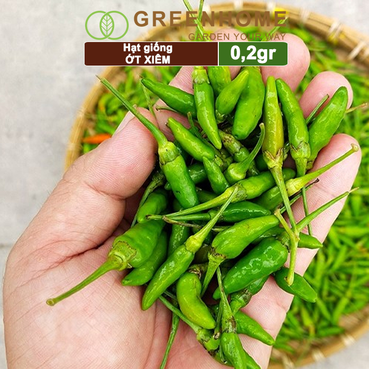 Hạt giống Ớt xiêm, gói 0,2gr, dễ trồng, sai trái, siêu cay G09