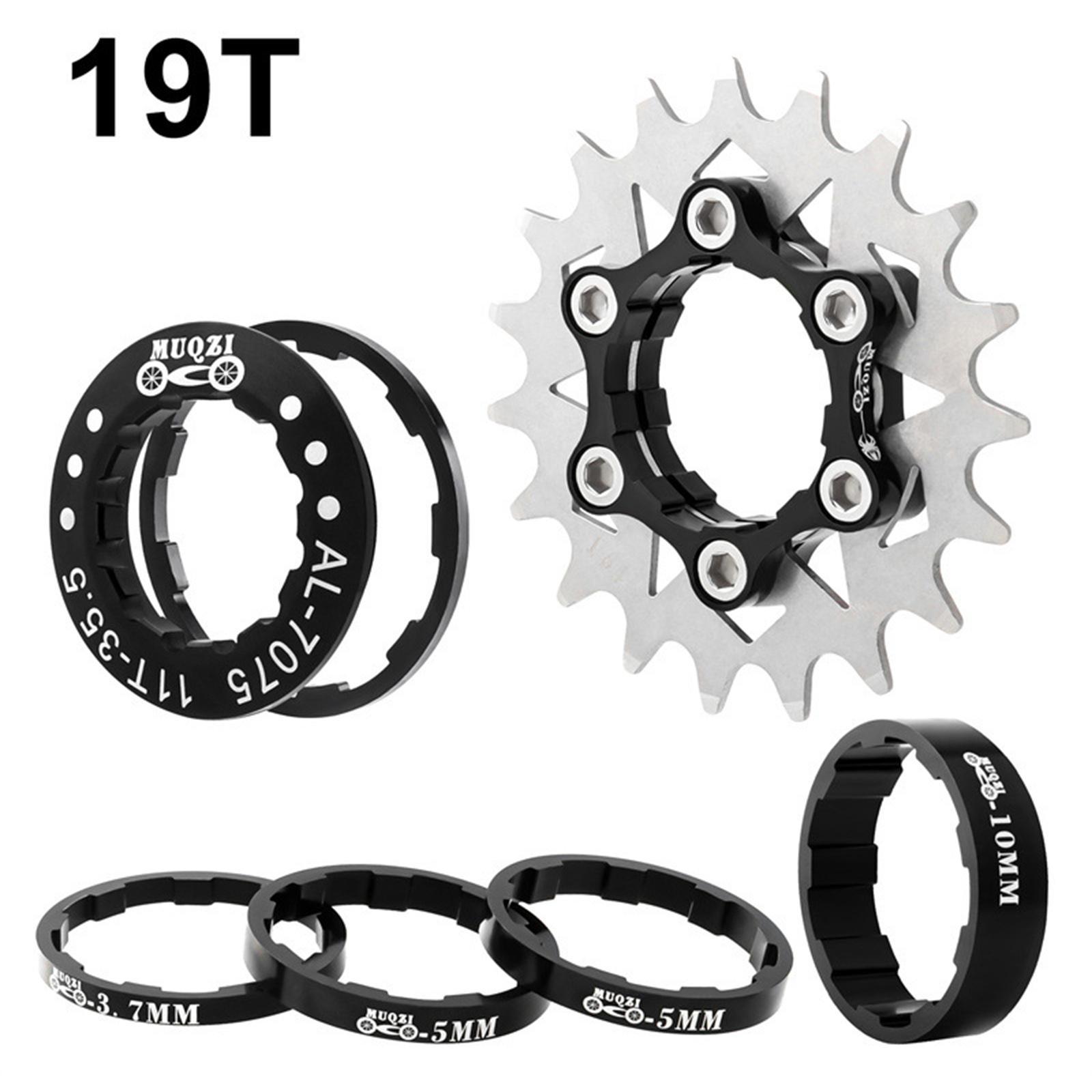 Bike 19T Single Speed Cassette Spacers Freewheel Hub Accessories