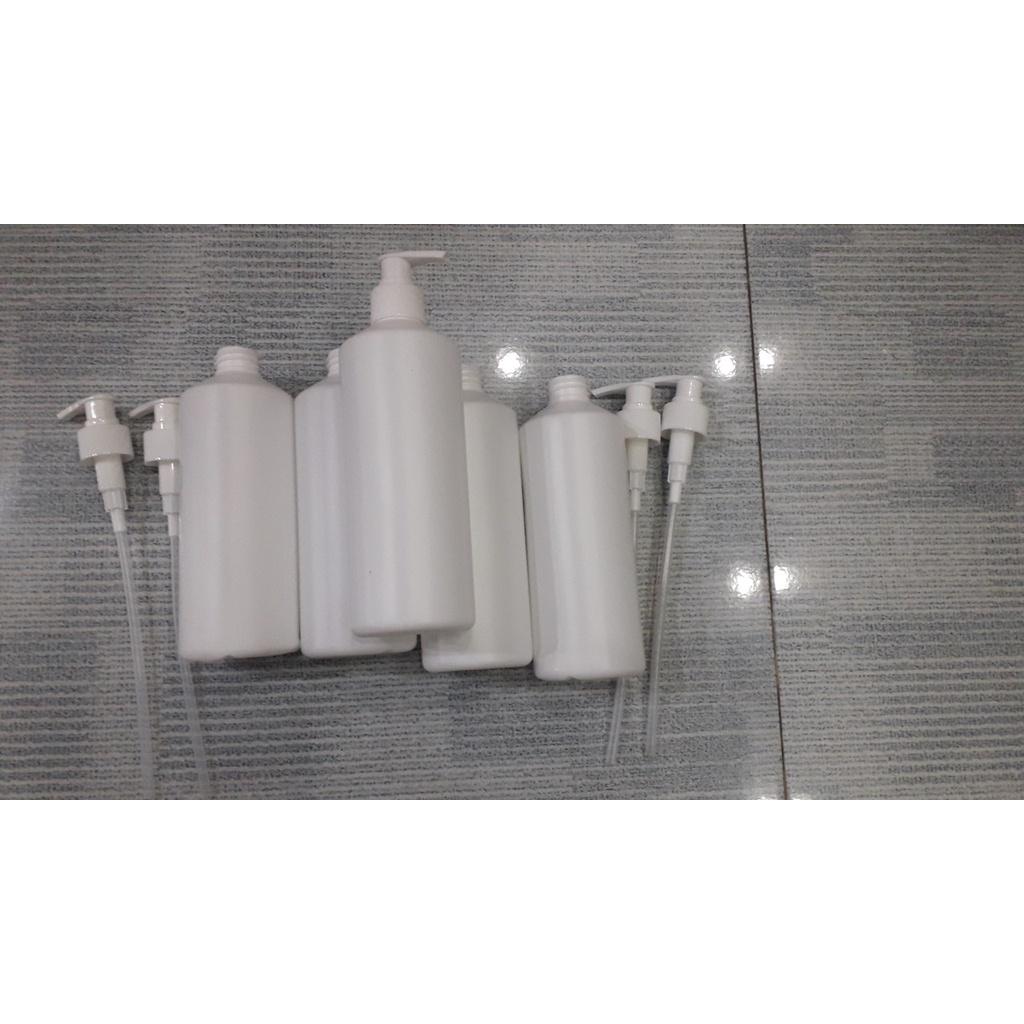 Chai nhựa 1 lít, chai 500ml chứa chất lỏng, chứa hóa chất