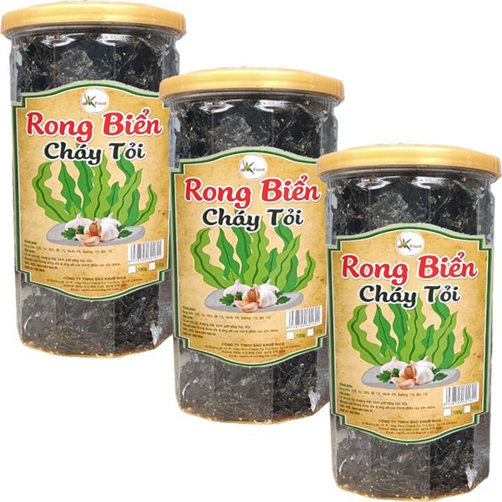 Rong Biển Cháy Tỏi Ớt Thơm Ngon - Combo 2 Hũ Mỗi Hũ 100G HIỆU SK FOOD