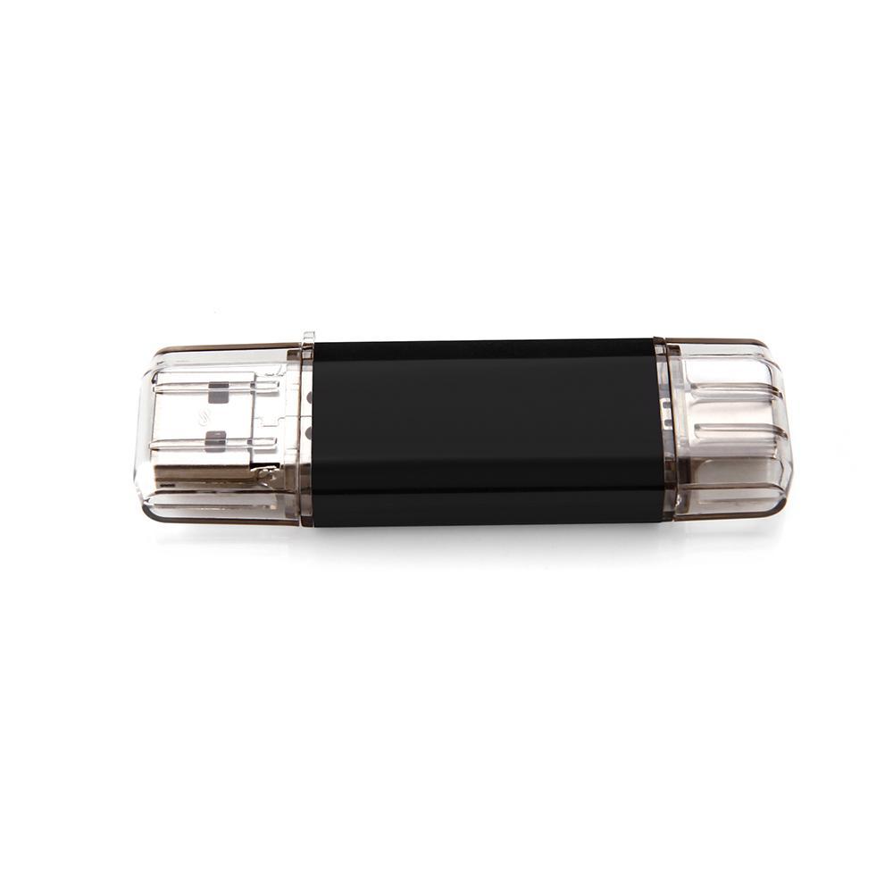 Type-C 3.1 High-Speed Micro USB Flash Drive U Disk Memory Stick 16G Black