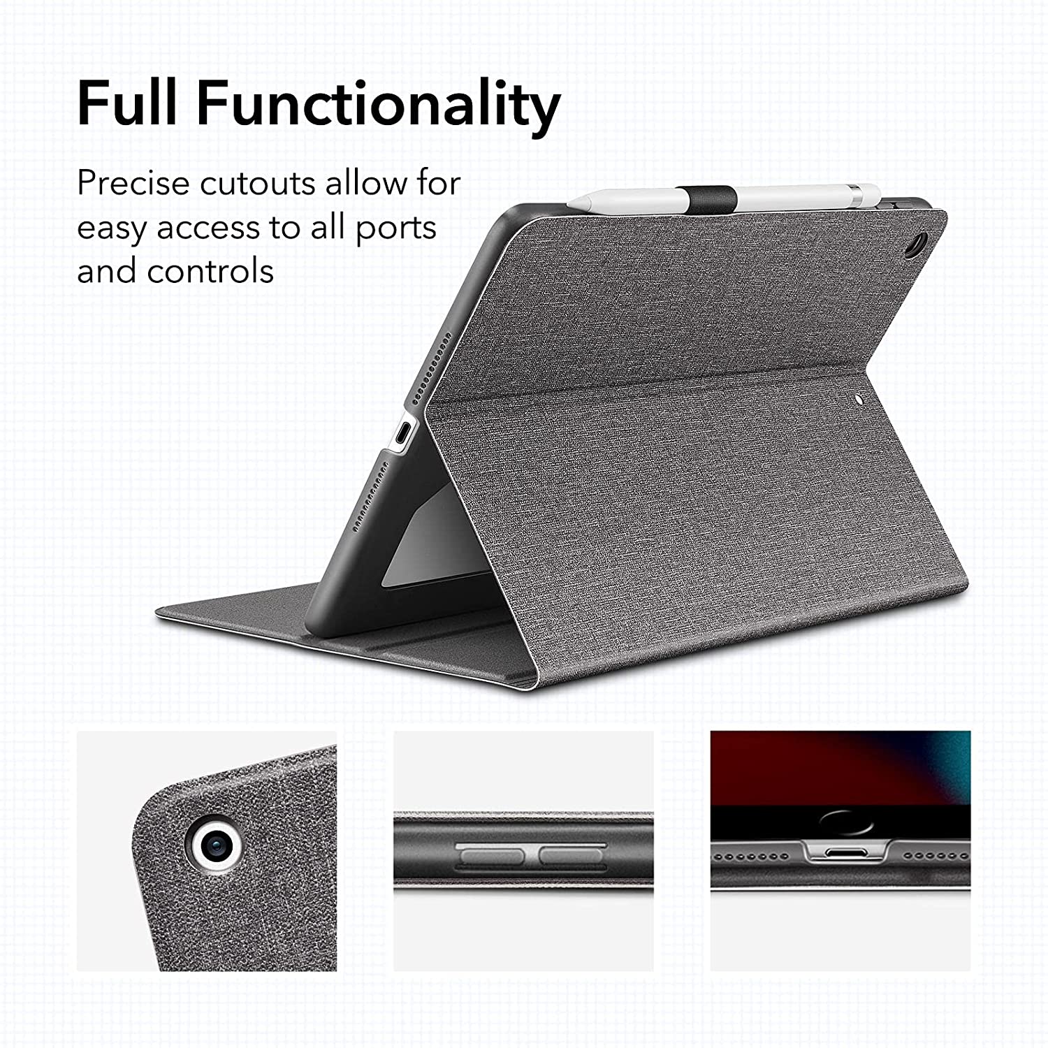 Bao da dành cho iPad Gen 9 10.2 inch 2021 ESR Urban Premium Folio Case - Hàng Nhập Khẩu