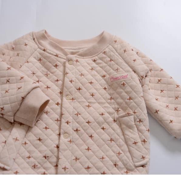 Áo khoác trần bông 100% organic cotton hữu cơ tự nhiên không hóa chất siêu mềm mịn ấm áp Mommy's care