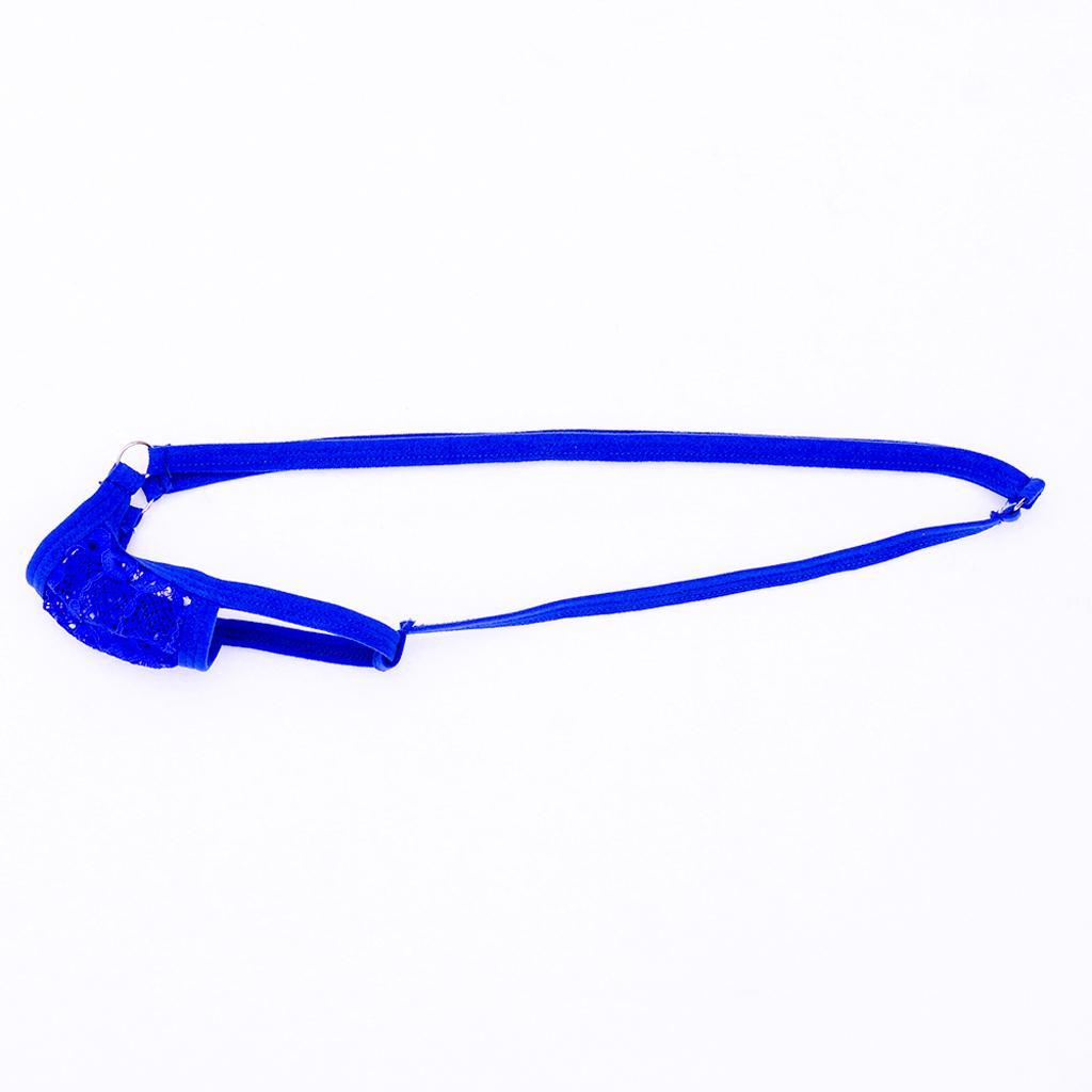 2Pcs Men's Open Front Breathable G-String Underwear Pouch Brief Thong