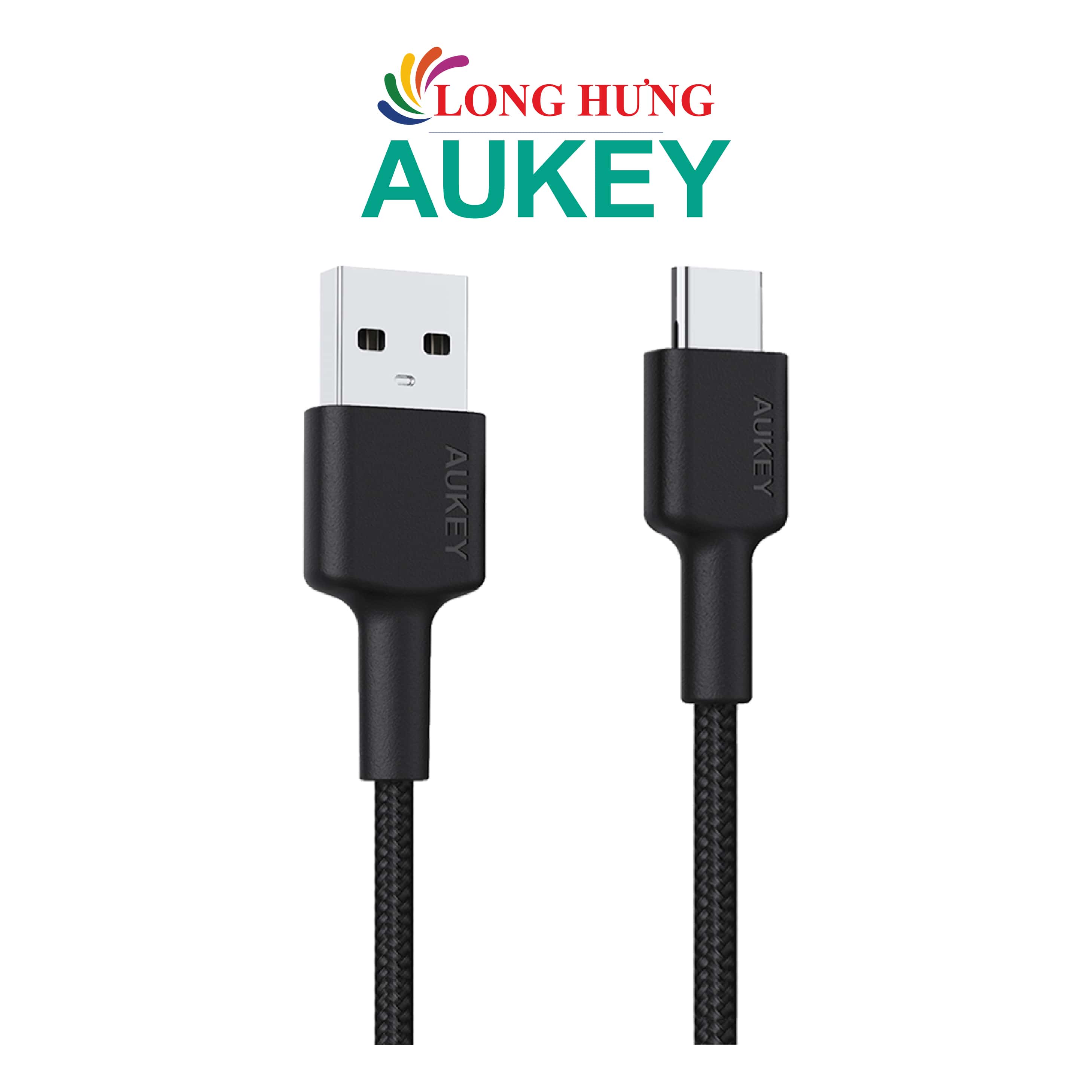 Cáp USB Type-C Aukey Impulse Braided AC 0.9m CB-CD30 - Hàng chính hãng