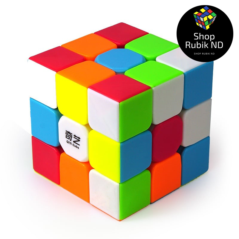 Rubik 3x3 QiYi Warrior S Stickerless Rubic 3 Tầng Không Viền