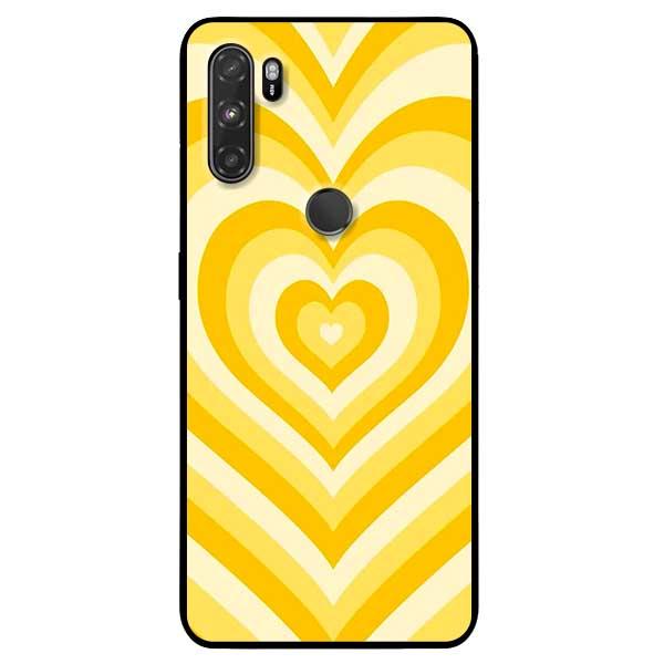 Ốp lưng dành cho Vsmart Active 3 - Tim Cầu Vồng Vàng