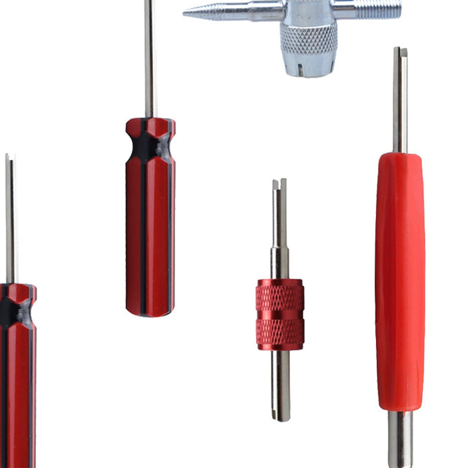 7x Tire Core Removal Tool Tire Repair Install Tool for Automotive