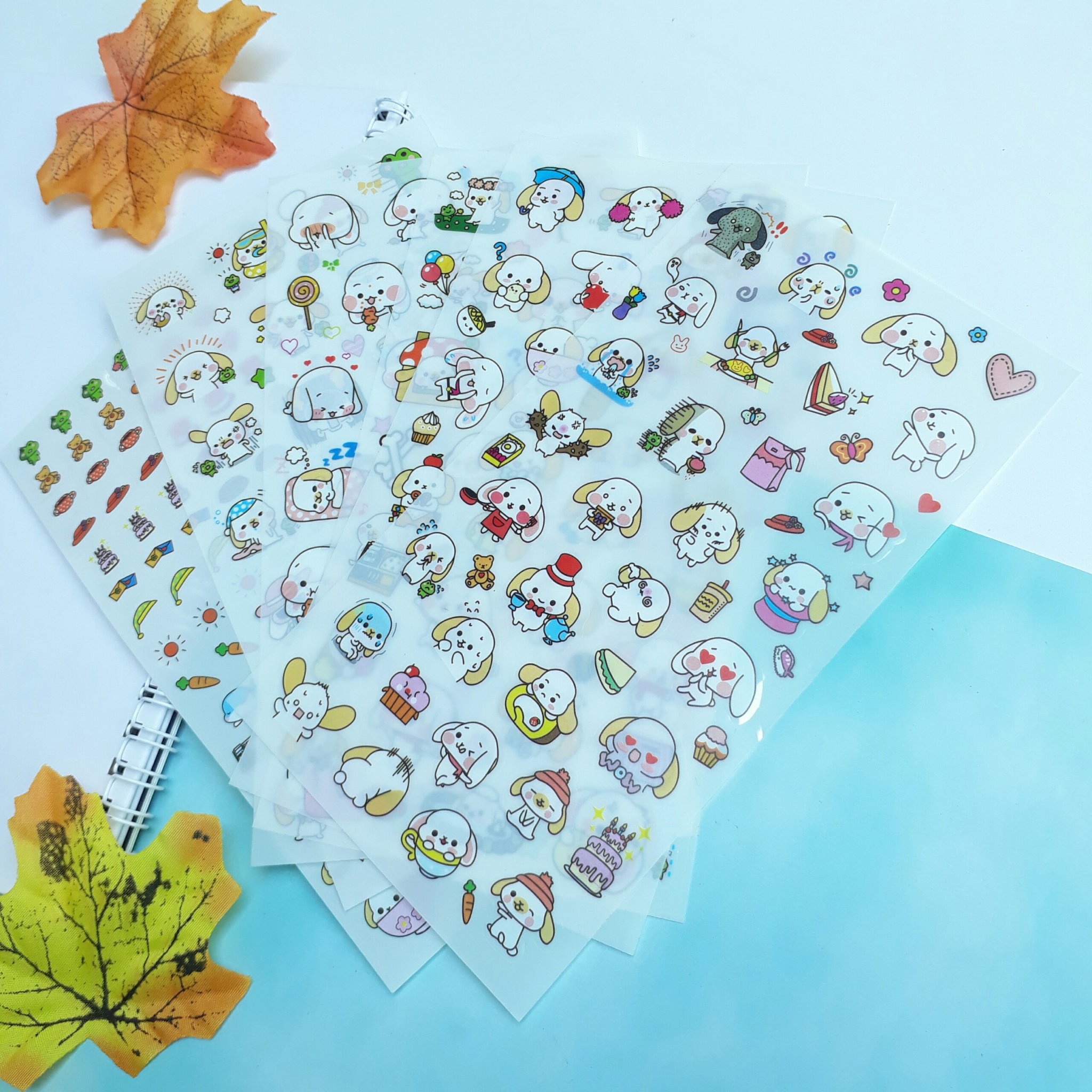 Bộ 6 Miếng Sticker Cún Con Happy