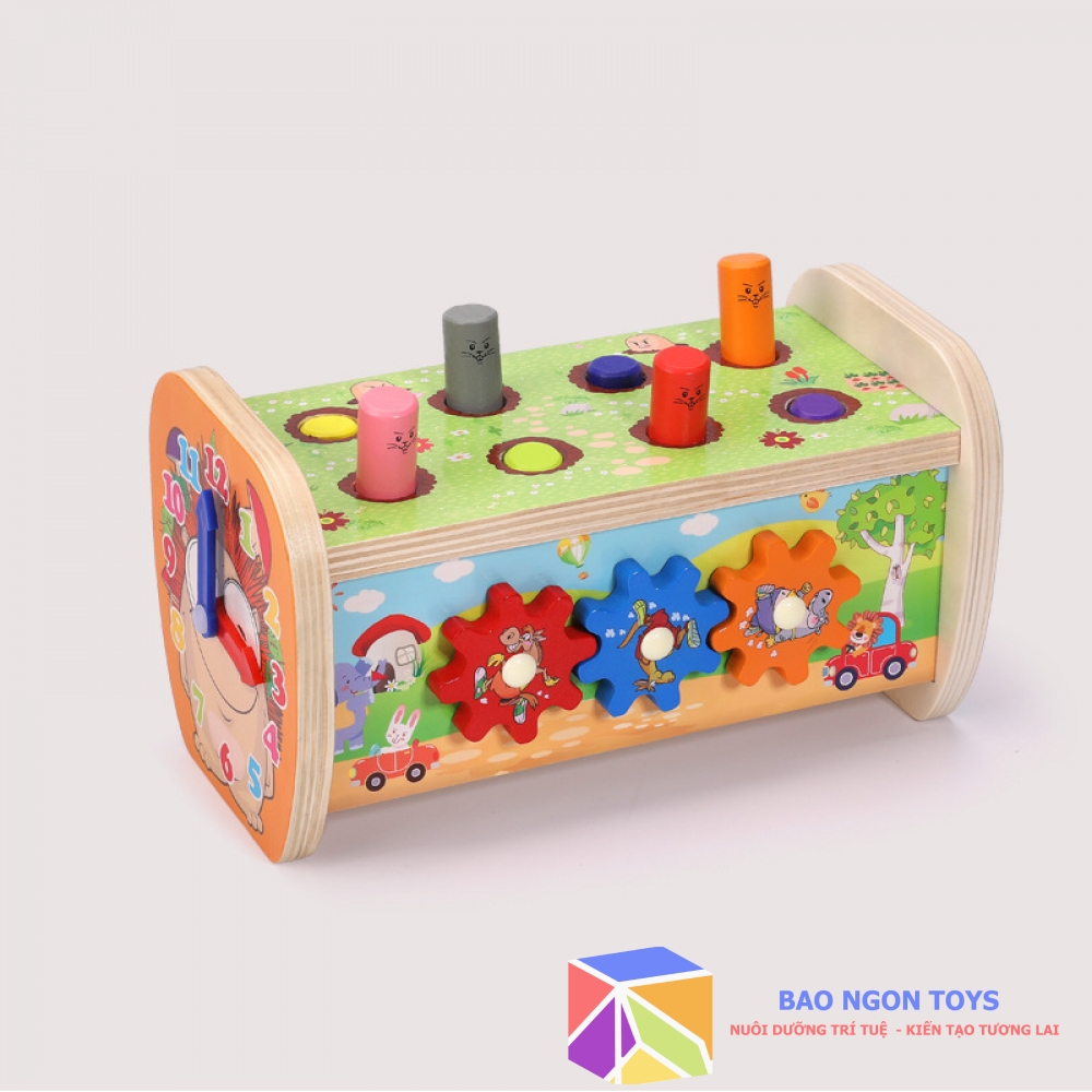 ĐỒ CHƠI ĐẬP GỖ TĂNG CƯỜNG TỐI ƯU PHẢN XẠ CHO BÉ - BAO NGON TOYS