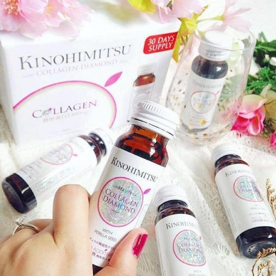 Nước Uống Đẹp Da Bổ Sung Collagen Kinohimitsu Diamond 5300 Hộp 16 chai
