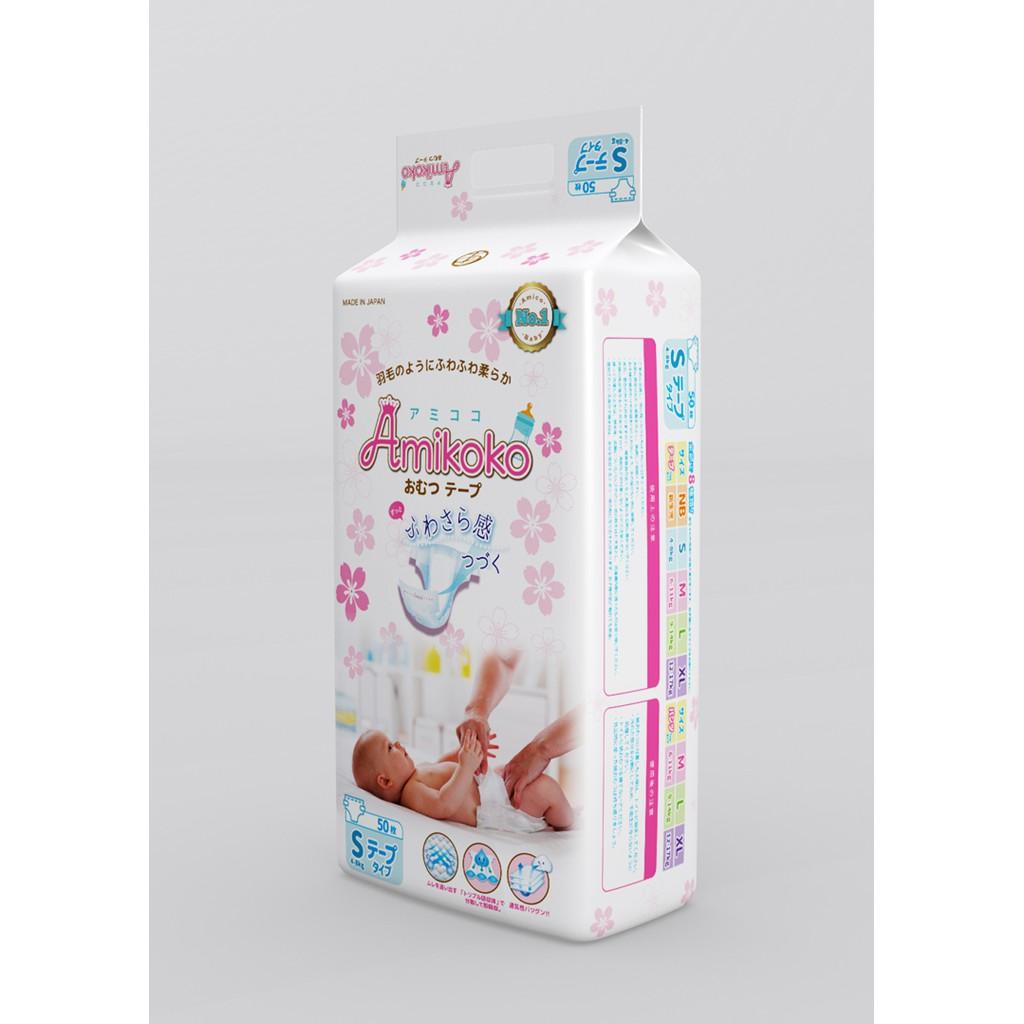 Bỉm - Tã dán Amikoko size S 50