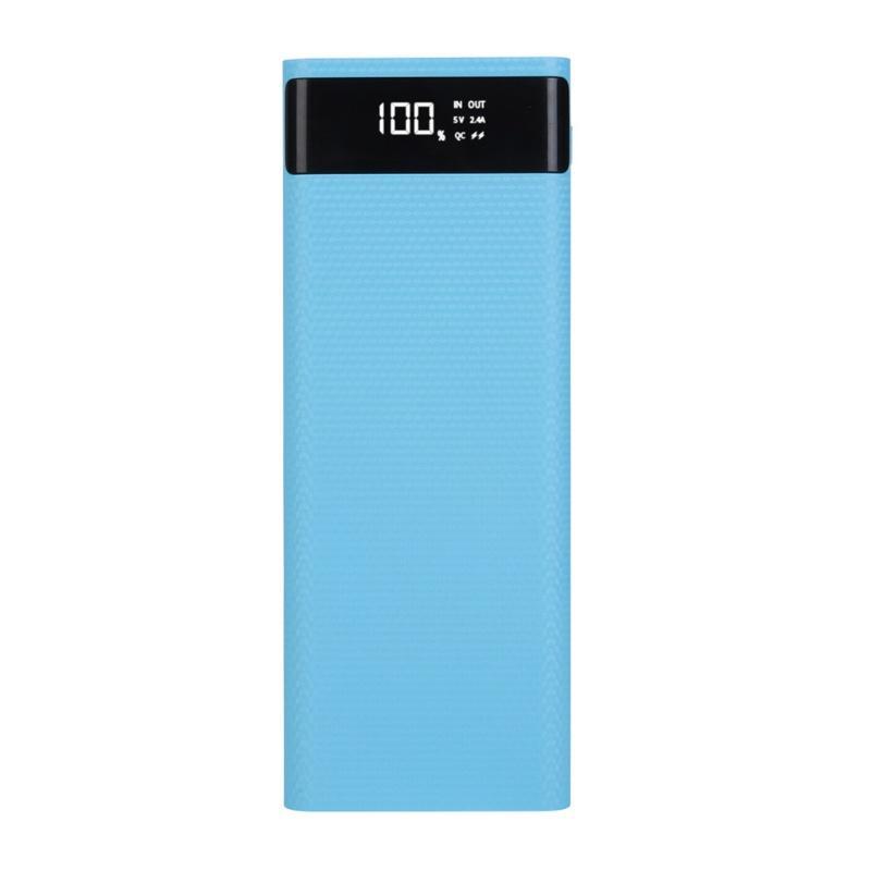 Vỏ pin sạc dự phòng QC3.0 USB màn hình LCD 8x18650 có thể tháo rời tùy chọn màu sắc