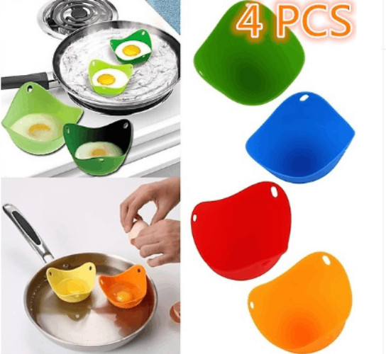 Dụng Cụ Hấp Trứng Bằng Silicon màu ngẫu nhiên