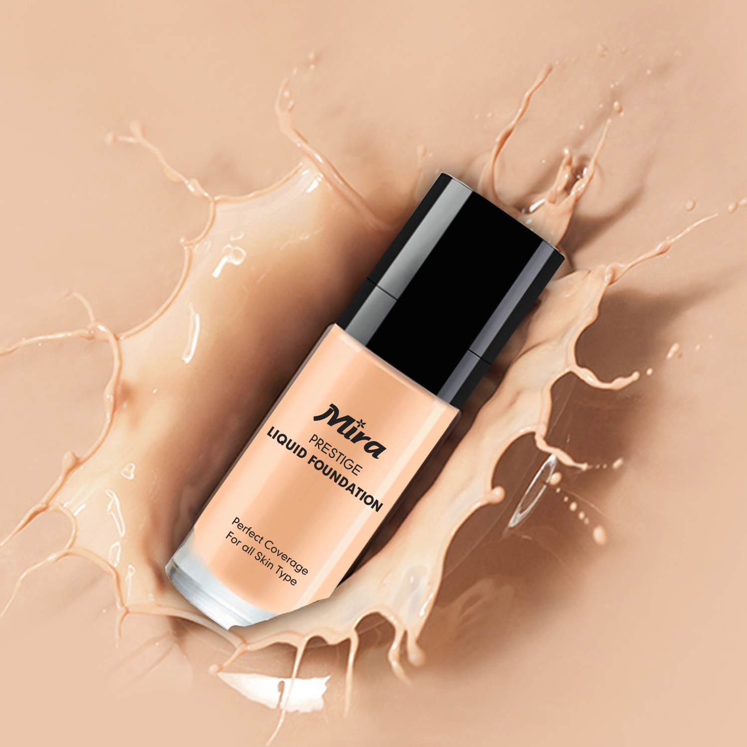 Kem nền chống nắng Mira Liquid Foundation No.13 da trắng tặng kèm móc khoá