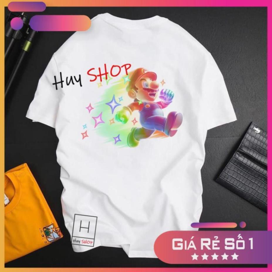 Áo thun Mario Cute dễ thương - Áo thun Hàn Quốc Unisex - Áo thun tay lỡ - Áo thun cặp đôi - Áo thun Hàn Quốc 453