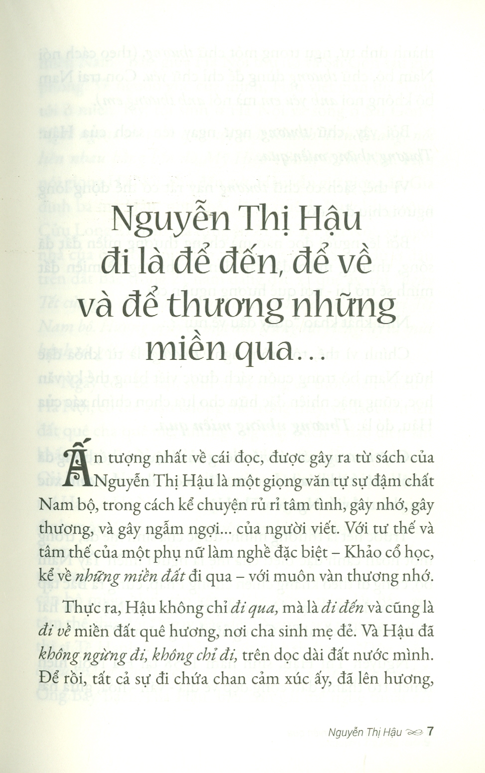 Thương Những Miền Qua - Nguyễn Thị Hậu -