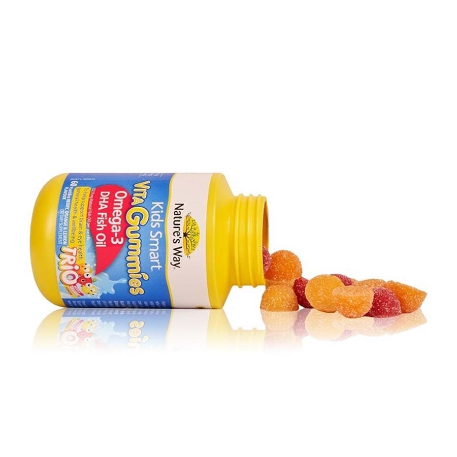 Nature's Way Kids Smart Vita Gummies Omega-3 DHA Fish Oil - Bổ sung Omega-3 (DHA, EPA) cho trẻ (60 viên/ Lọ)