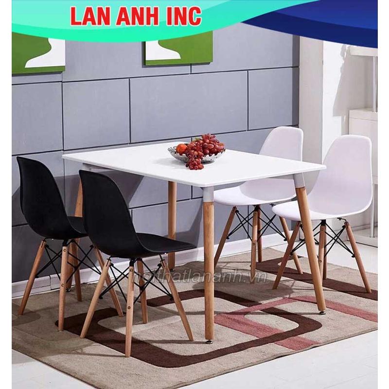Bàn ăn hiện đại nhập khẩu 80x120 hình chữ nhật đẹp hiện đại LAB03