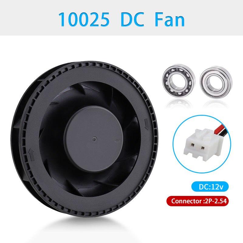 1Pcs Gdstime DC 12V Fan 100mm 100mmx100mmx25mm New Centrifugal Turbo Cooler Fan 10cm 100x25mm Dual Ball Turbo Blower Fan