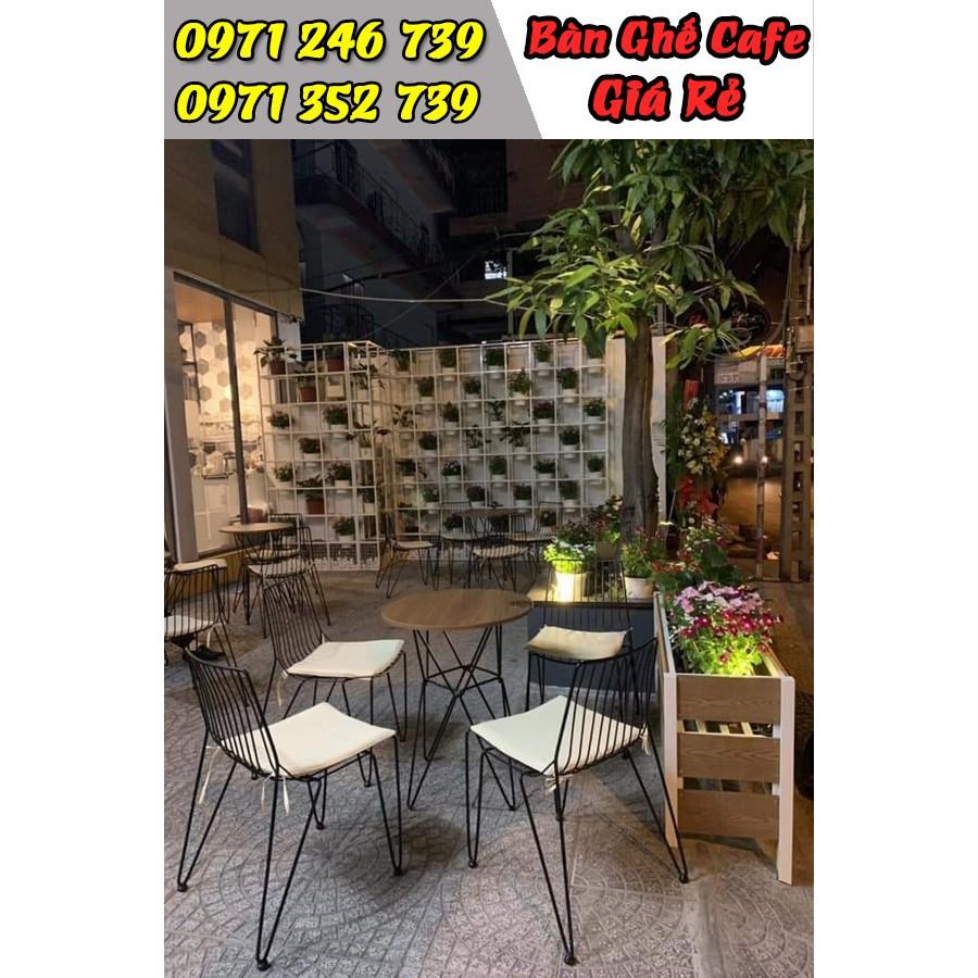 Bàn ghế sắt cafe sân vườn