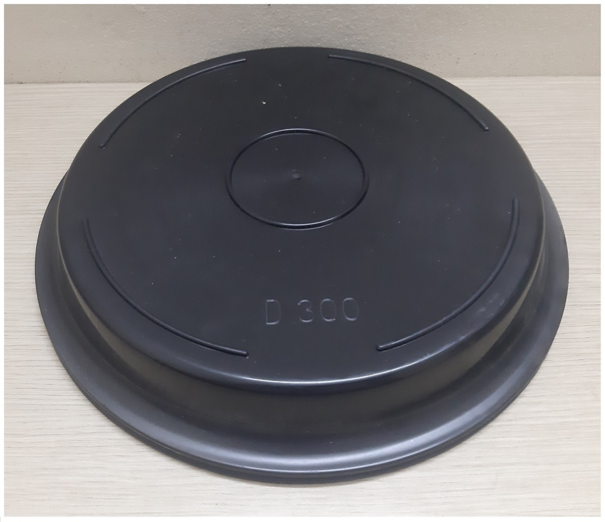 5 Khay Đĩa Nhựa Lót Đế Chậu D300 - Màu Đen