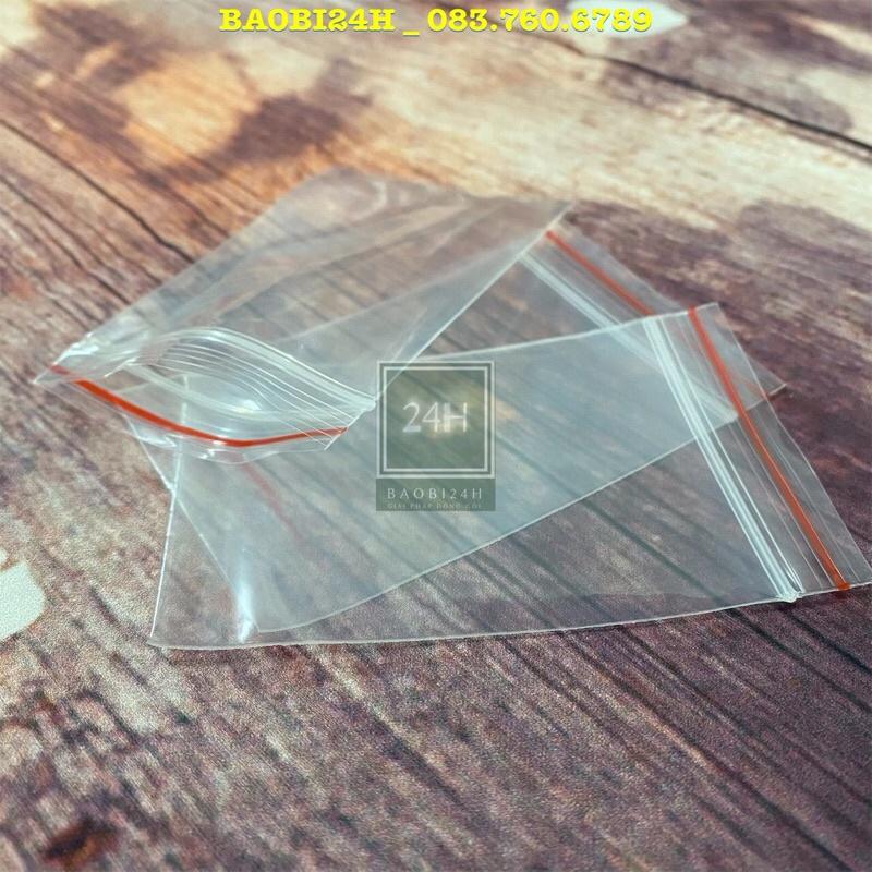 100 GRAM Túi Zip Viền Đỏ. Zip chỉ đỏ dùng để đựng thuốc, phụ kiện, thực phẩm.