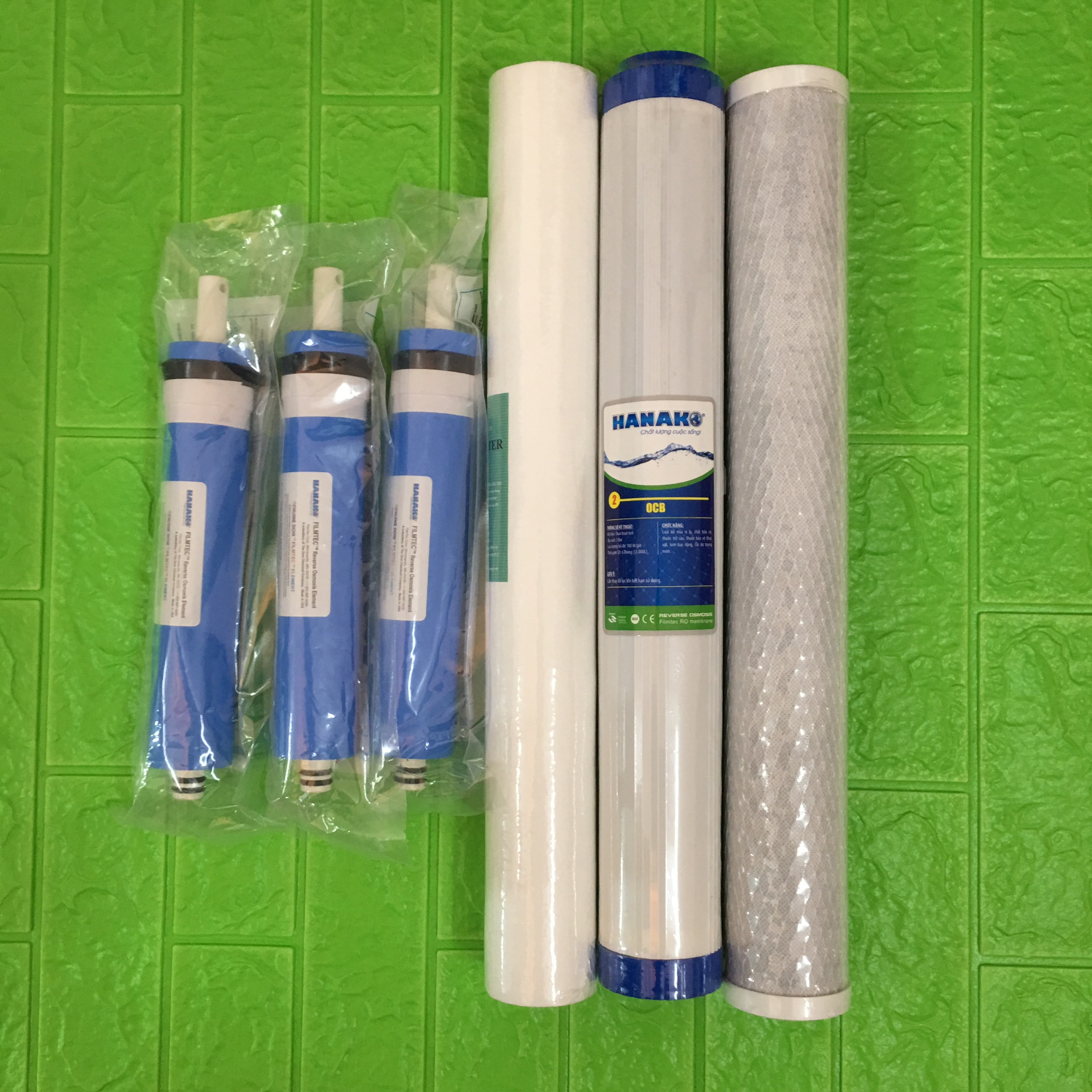 Bộ lõi lọc 1234 20" máy lọc nước 50l/h - Chính hãng