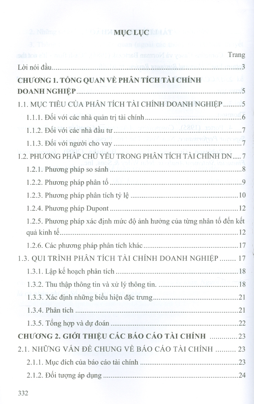 Giáo trình Phân tích tài chính doanh nghiệp (Tái bản lần thứ 3)