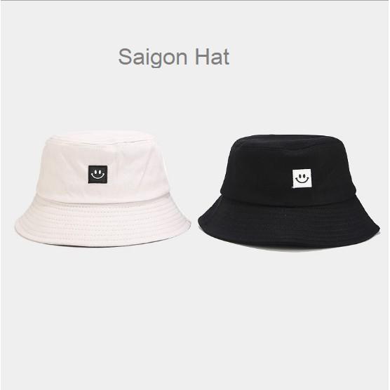 Mũ bucket nam nữ mặt cười nhỏ nón bucket tai bèo basic đơn giản SAIGON HAT