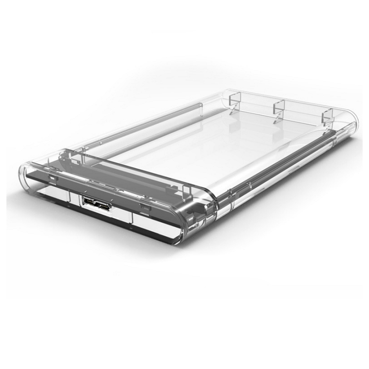Hộp box đựng ổ cứng laptop 2.5inch trong suốt External Case chuẩn USB 3.0 - Hàng chính hãng