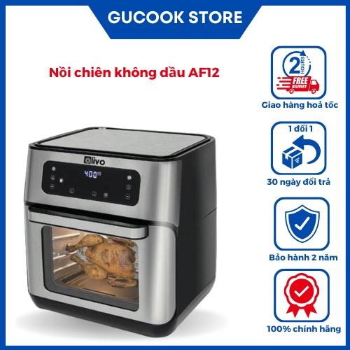 Nồi Chiên Không Dầu OLIVO AF12 [Hàng Chính Hãng] Dung Tích 12L - Công Suất 1800W - Thương Hiệu Mỹ