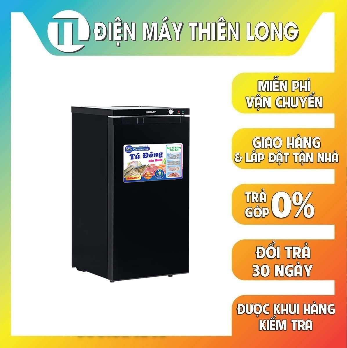 Tủ đông Sanaky VH-160VD3 118 lít - Hàng chính hãng (chỉ giao HCM)