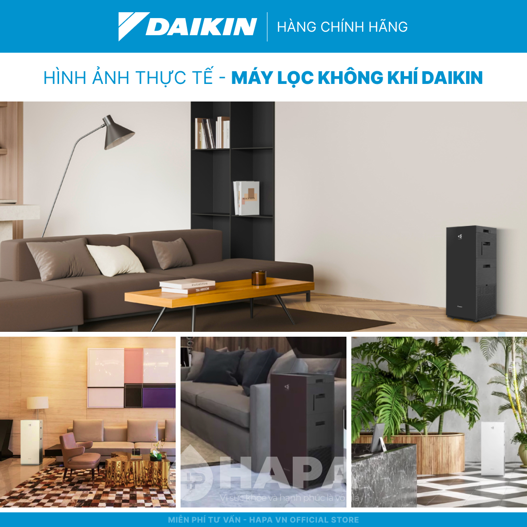 Máy Lọc Không Khí Tạo Ẩm DAIKIN MCK555AVMV-W | MCK555AVMV-T TEFU HEPA, Twin Streamers, ION PLASMA - Hàng Chính Hãng DAIKIN