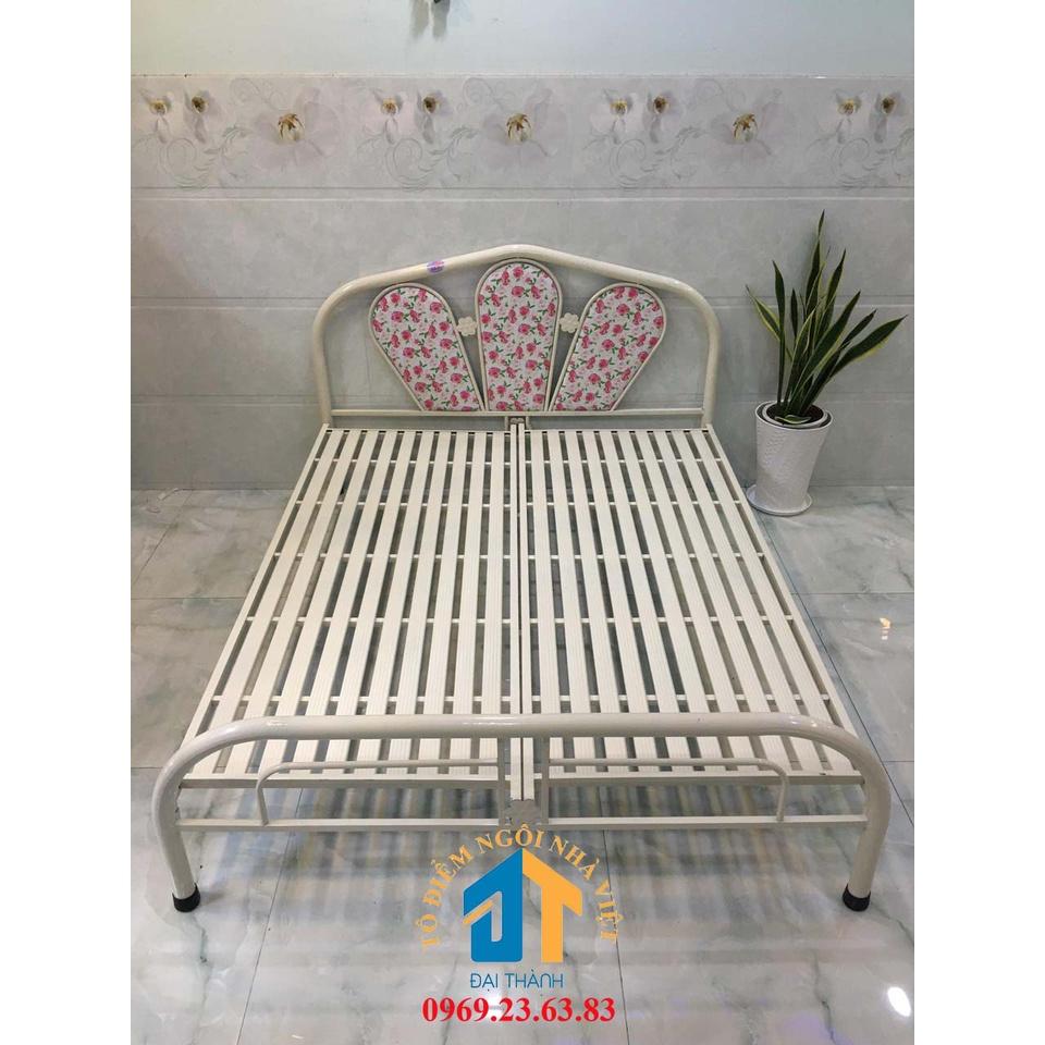 Giường sắt kiểu mơi 1m6x2m Đại Thành