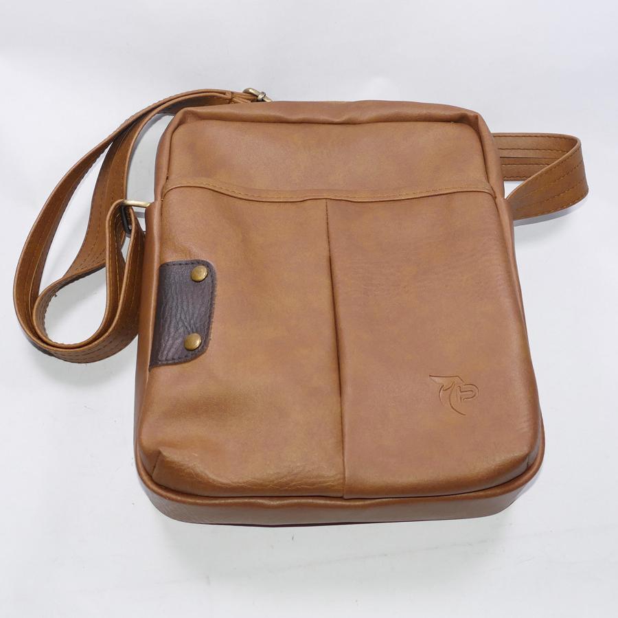 Cặp Ipad da hình chữ nhật Unisex may đường ở giữ kèm gắn miếng da bên hông độc đáo.