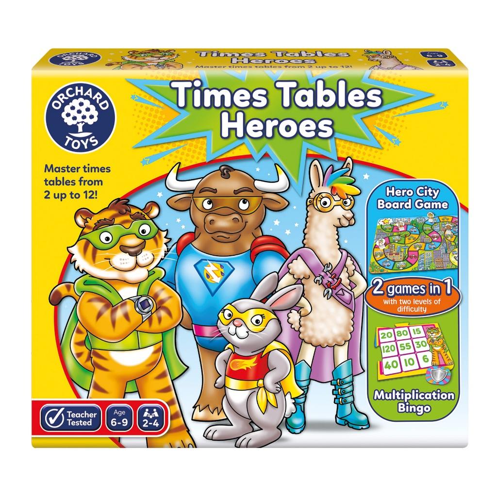 Trò chơi trí tuệ Times Tables Heroes - Orchard Toys phát triển trí tưởng tượng &amp; học bảng cửu chương