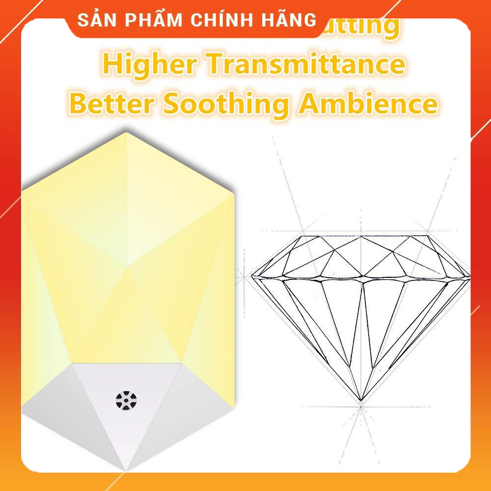 Đèn ngủ cảm ứng led ánh sáng vàng 1W,Đèn ngủ cảm ứng thông minh thiết kế hiện đại,tiết kiệm điện, sang trọng