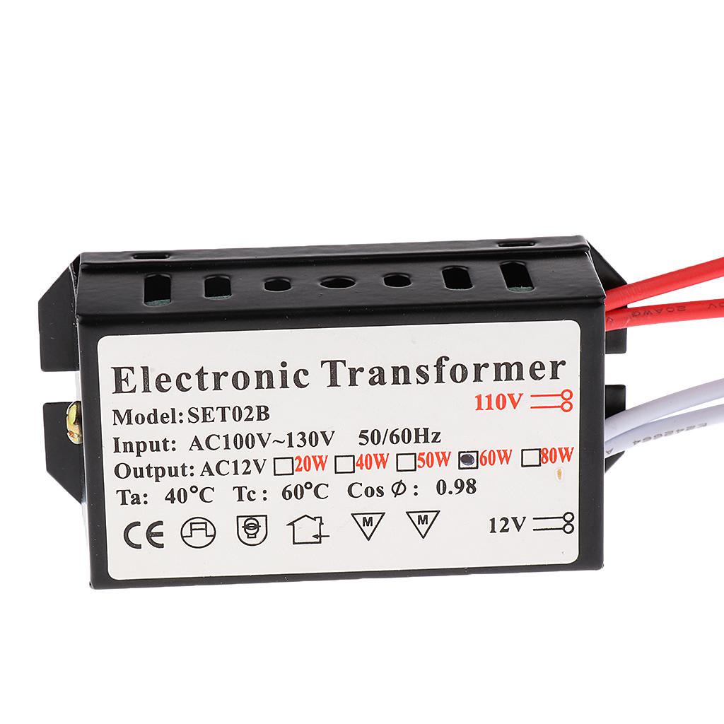 Bộ Chuyển đổi Biến áp điện áp 60W, Chuyển đổi AC 110 V Sang AC12V Cho đèn