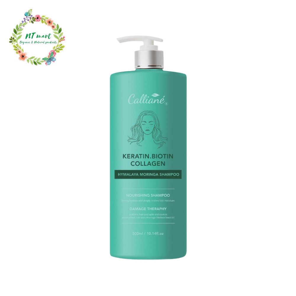 Dầu Gội Keratin, Biotin, Collagen Calliané Himalaya Moringa (500ml)