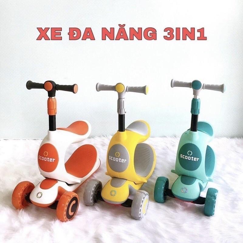 Xe Scooter 3in1 dòng cao cấp cho trẻ từ 2-15 tuổi