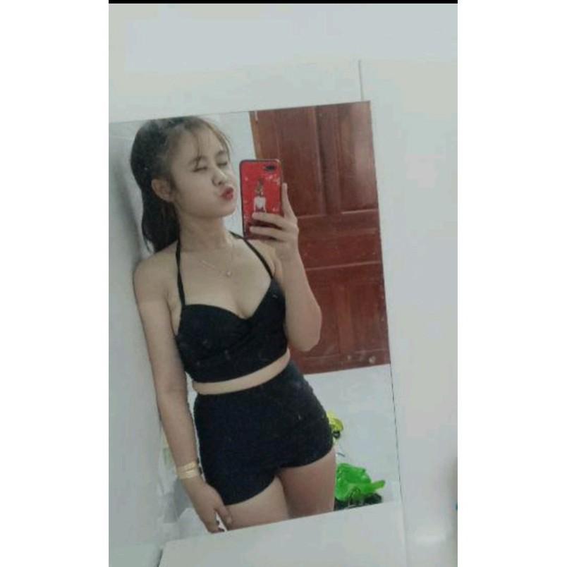 Bikini lưng cao, áo croptop kín đáo VATIXA BKN31