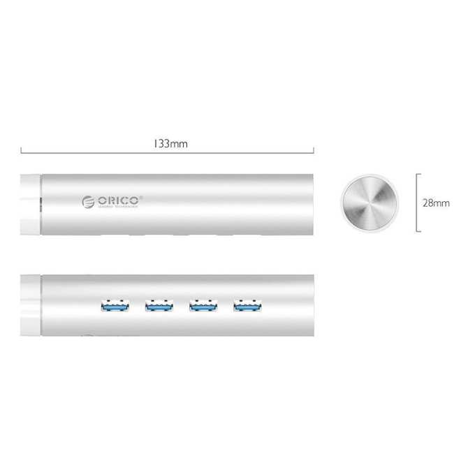 Bộ chia USB HUB 4 cổng Orico ARH4-U3 USB 3.0 Type C  - Hàng Chính Hãng