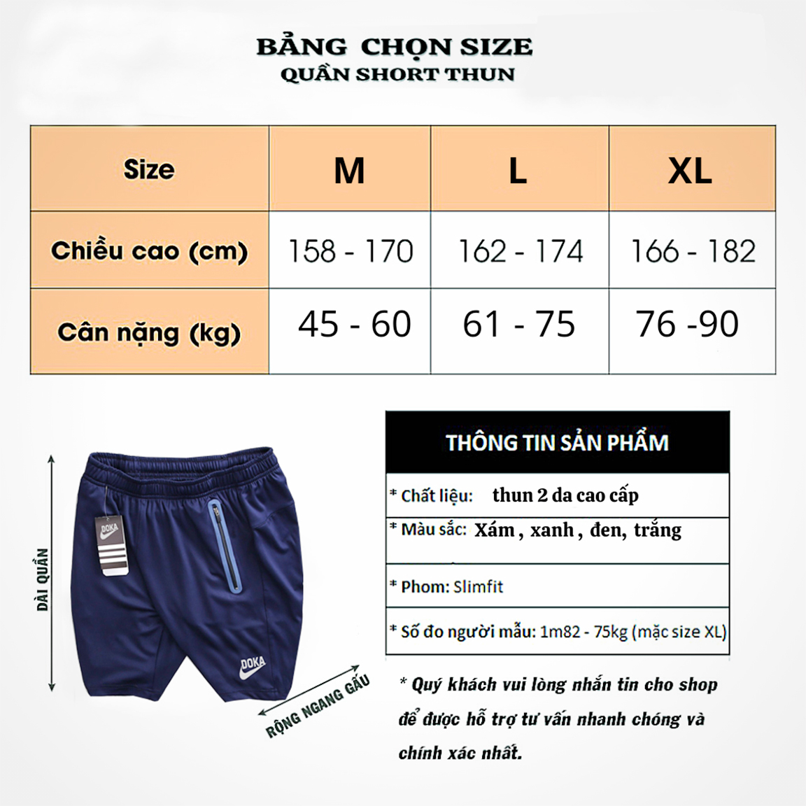 Quần short nam Dokafashion thể thao cao cấp năng động cá tính EZQT01