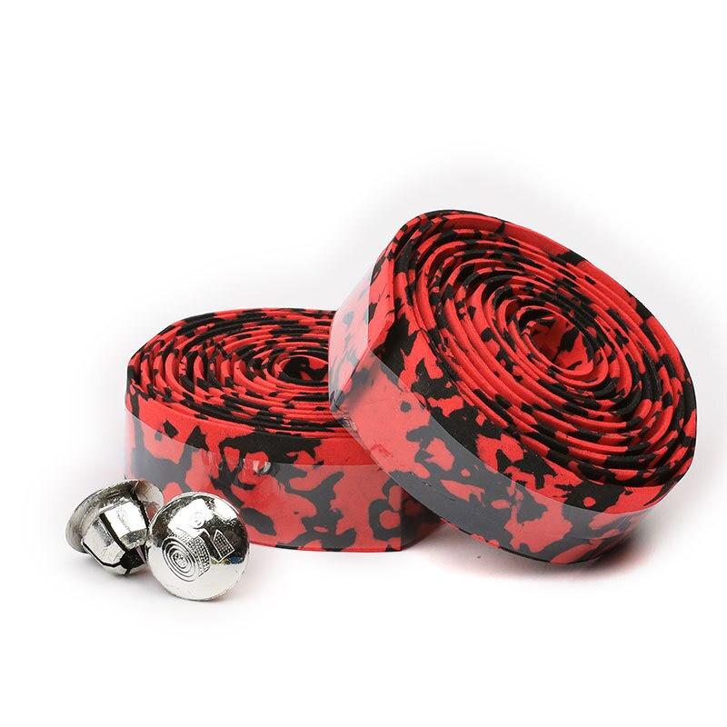 2pcs Bicycle Handlebar Tape Soft Anti-Slip Shockproof Breathable Road Bike Handlebar Strap Tape Leather Bicycle Accessories