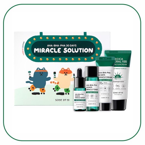 Bộ KIT Dưỡng Da Ngừa Mụn Some By Mi AHA-BHA-PHA 30Days Miracle Solution 4-Step Kit-Edition