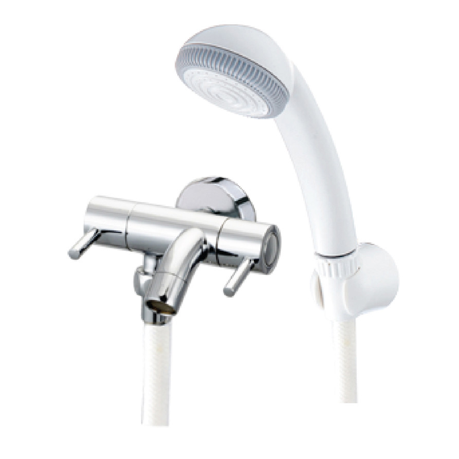 Vòi sen tắm lạnh gắn tường Caesar S043CP tay dây sen nhựa