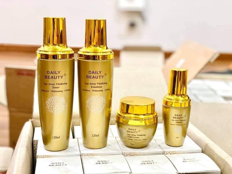 Bộ sản phẩm dưỡng da Daily Beauty Age Away Vitalizing Đánh Thức Thanh Xuân của R&amp;B Việt Nam độc quyền phân phối sản phẩm chính hãng Hàn Quốc