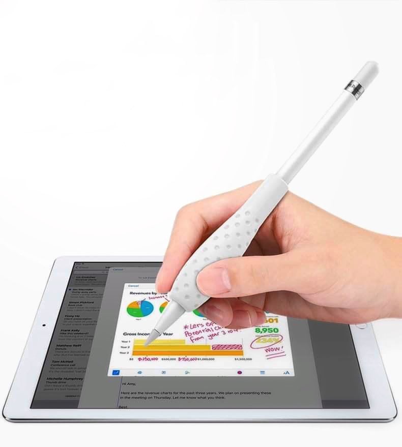 Bọc cao su chống rớt, đệm tay dễ viết dành cho Apple Pencil 1, 2